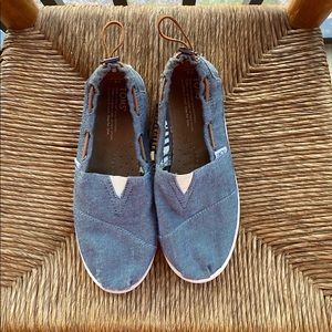 TOMS Y4 denim blue shoes